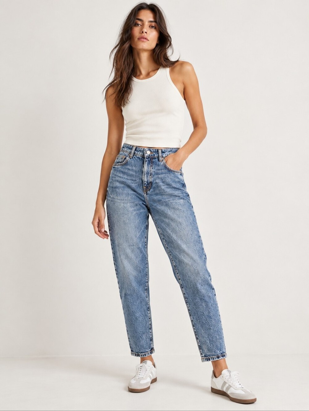 ❤️ NWOT! ZARA HIGH RISE TAPERED MOM JEANS, 4 (27)